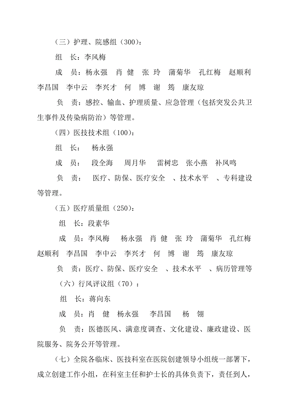 创建一级甲等医院达标实施方案_第4页