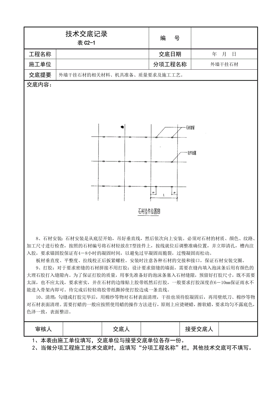 外墙干挂石材技术交底详细_第2页