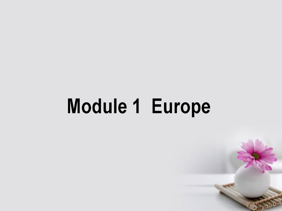高考英语一轮复习构想module1europe课件外研版必修3_第1页