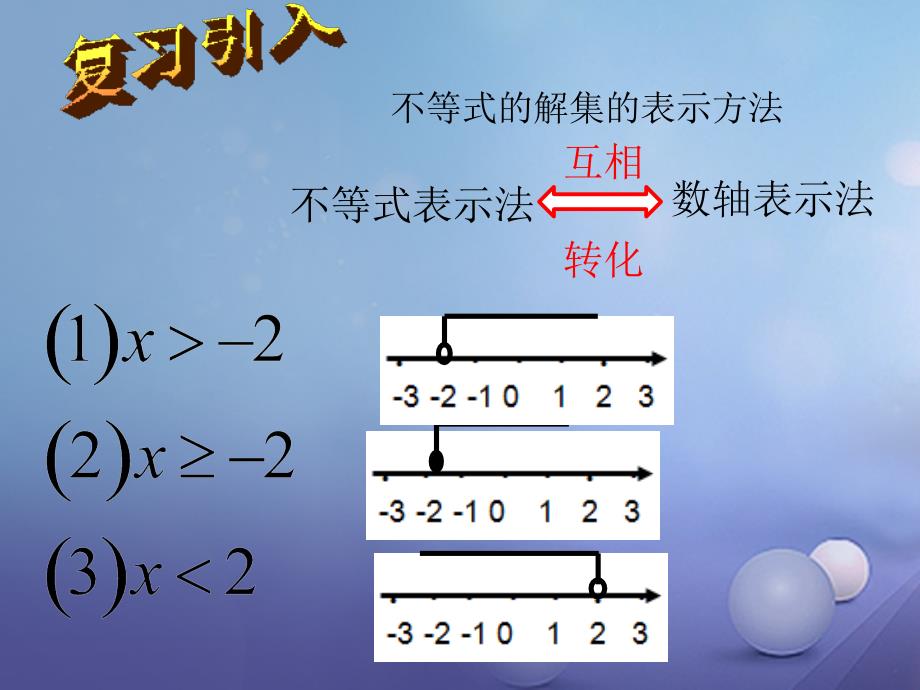 七年级数学下册 8_2_2 不等式的简单变形课件 （新版）华东师大版_第2页