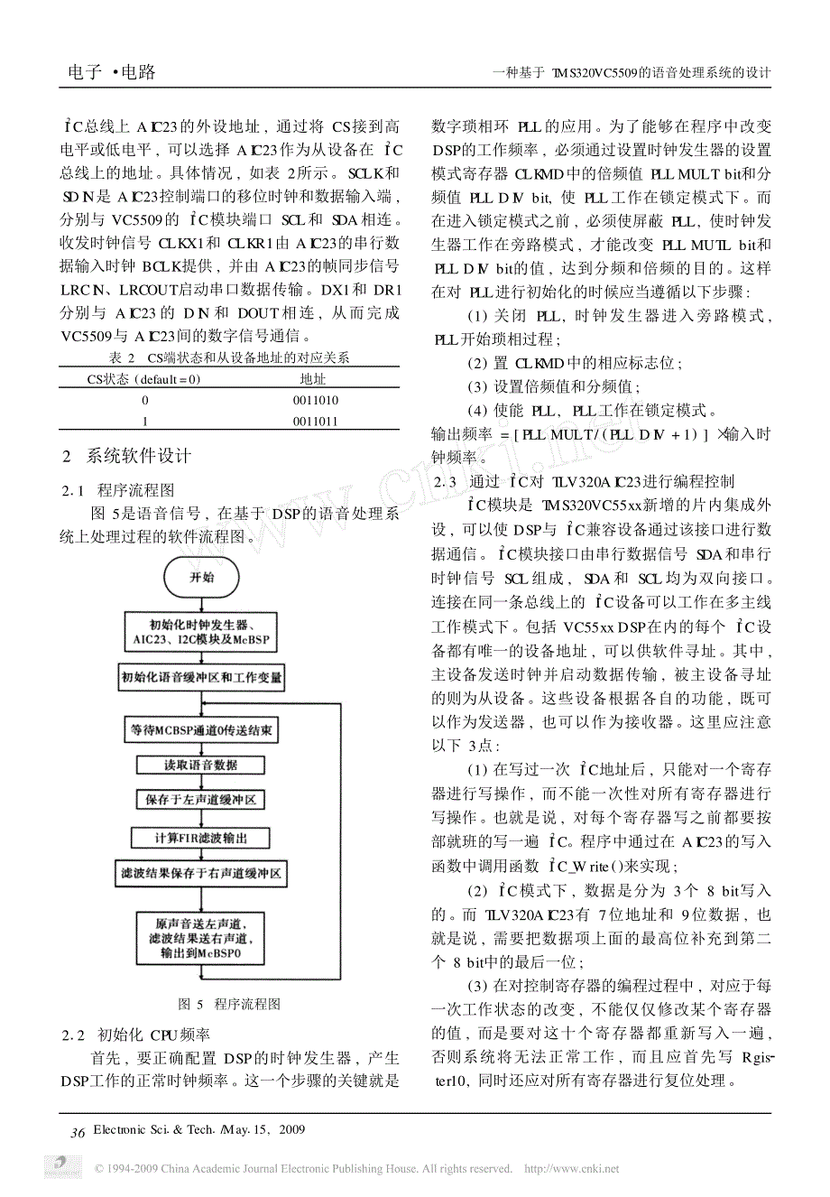 一种基于tms320vc5509的语音处理系统的设计_第3页