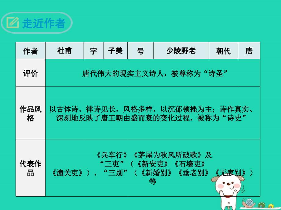 2018秋八年级语文上册 第六单元 第24课《诗词五首》（春望）课件 新人教版_第2页