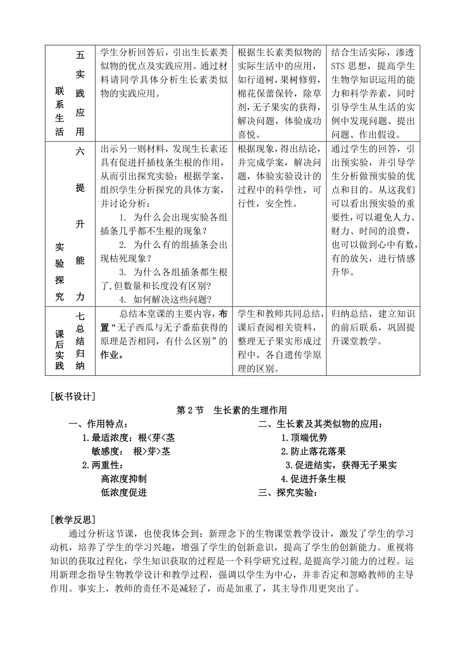 高中生物 第三章 植物的激素调节 3_2 生长素的生理作用教案 新人教版必修31_第3页