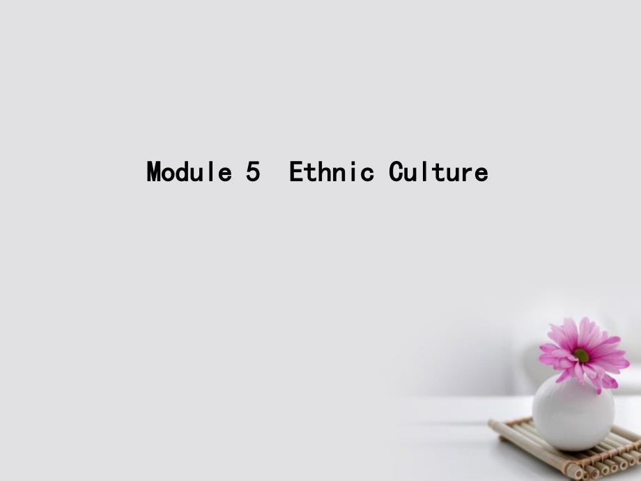 高考英语大一轮复习module5ethnicculture课件外研版选修7_第1页