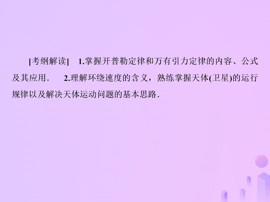 2019届高考物理一轮复习 第4章 曲线运动、万有引力与航天 第5讲 开普勒定律 万有引力定律（重点课）课件_第4页