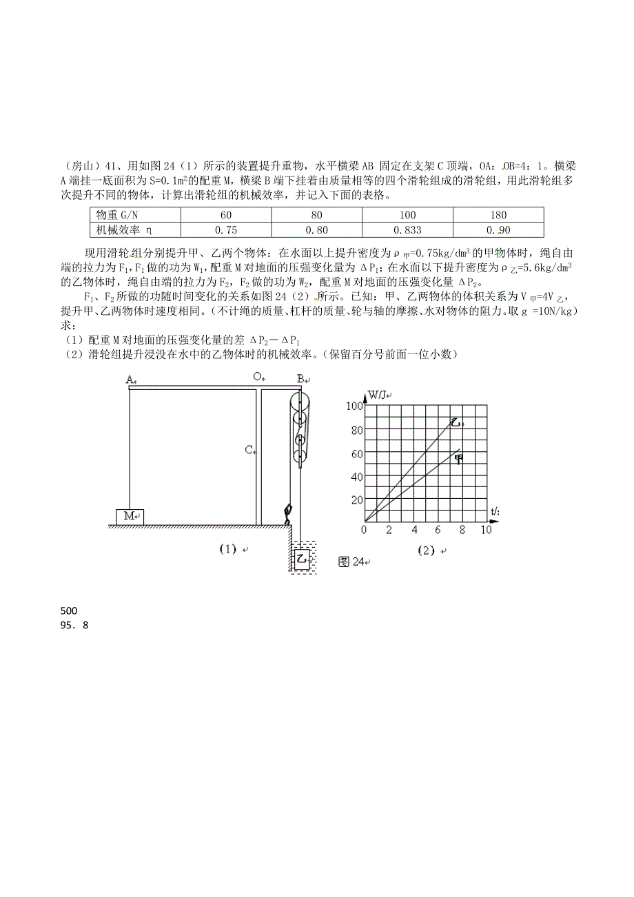 2012年二模各区力学压轴题_第3页