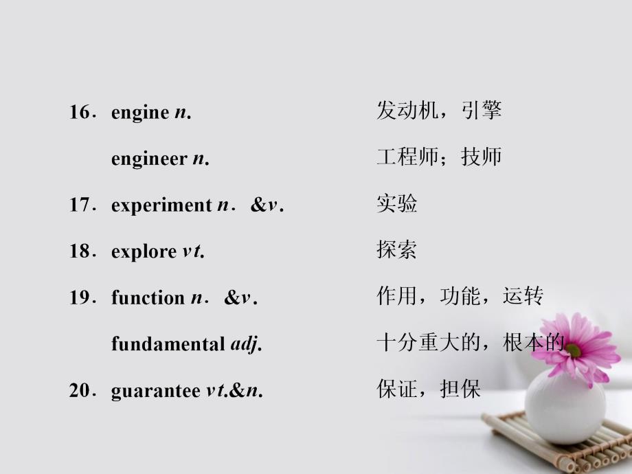 高三英语一轮复习 话题晨背 专题九 科普知识与现代技术课件 新人教版_第4页