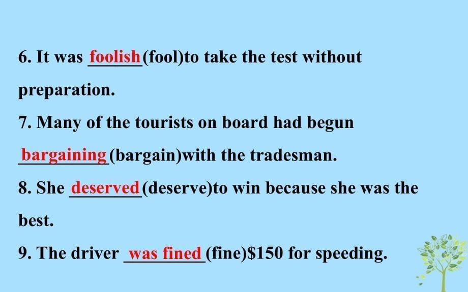 2018年秋季高中英语 unit 2 the olympic games period 4 using language要点讲解课课件 新人教版必修2_第5页