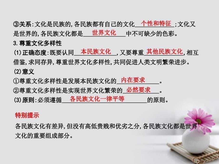 高考政治大一轮复习第二单元文化传承与创新第三课文化的多样性与文化传播课件新人教版必修3_第5页