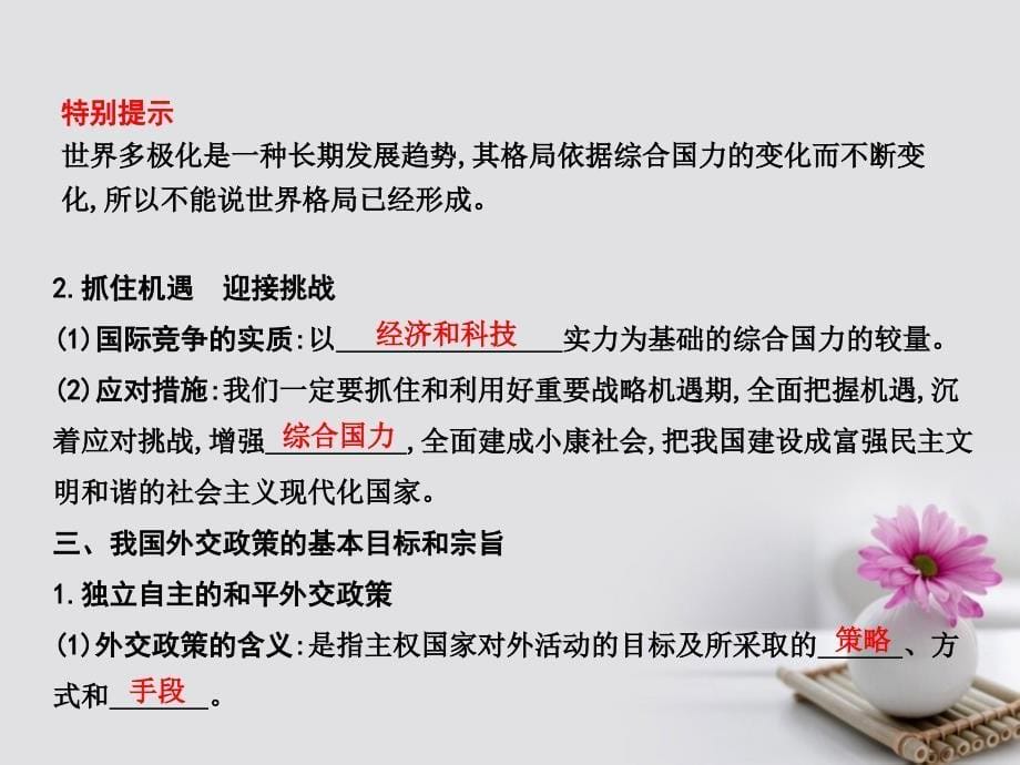 高考政治大一轮复习第四单元当代国际社会第九课维护世界和平促进共同发展课件新人教版必修2_第5页