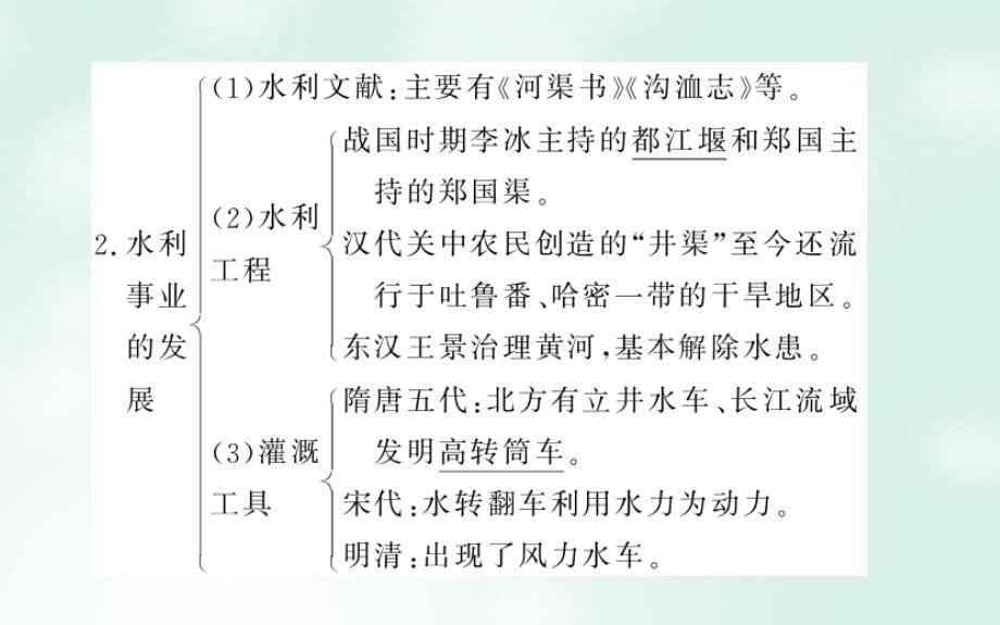 高考历史一轮复习构想 专题六 古代中国经济的基本结构与特点 14 古代中国的农业和手工业经济课件 人民版_第5页