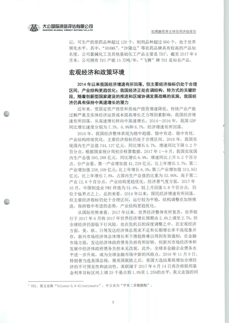 中国化工农化有限公司2018度企业信用评级报告_第4页