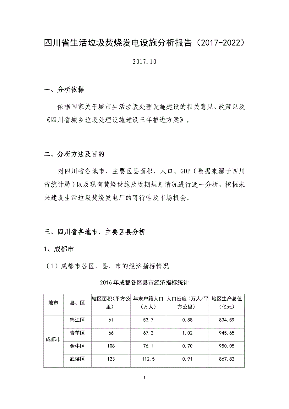 四川省生活垃圾焚烧发电设施分析报告(2017年-2022)_第1页