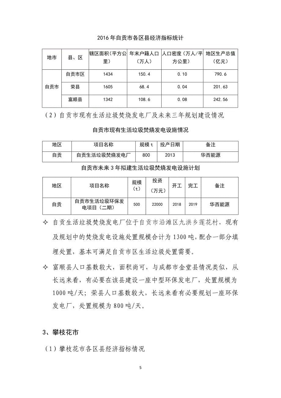 四川省生活垃圾焚烧发电设施分析报告(2017年-2022)_第5页