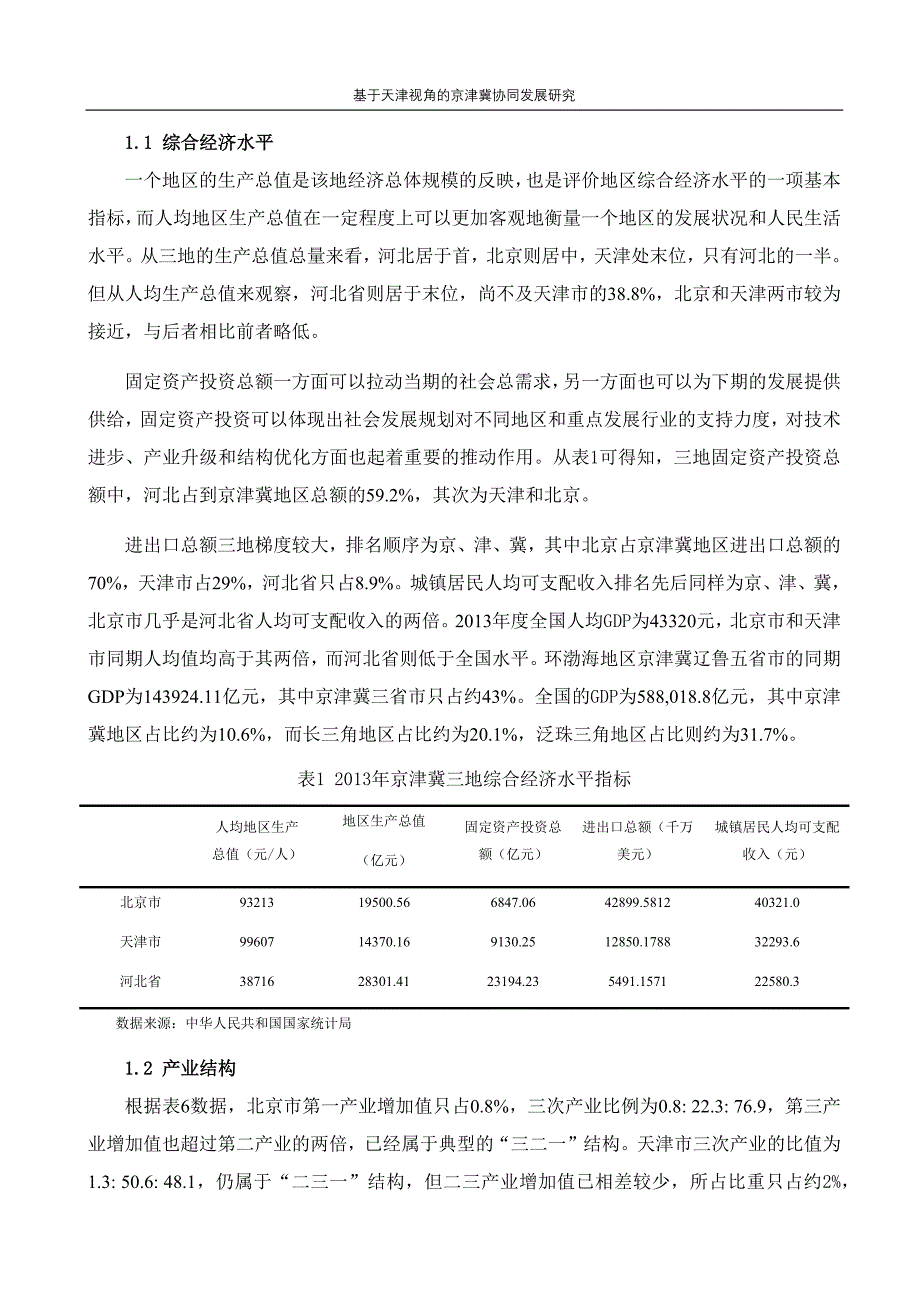 基于天津视角京津冀协同发展研究_第3页