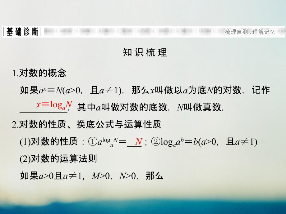 高考数学一轮复习 第二章 函数概念与基本初等函数i 第6讲 对数与对数函数课件 理 新人教a版_第3页