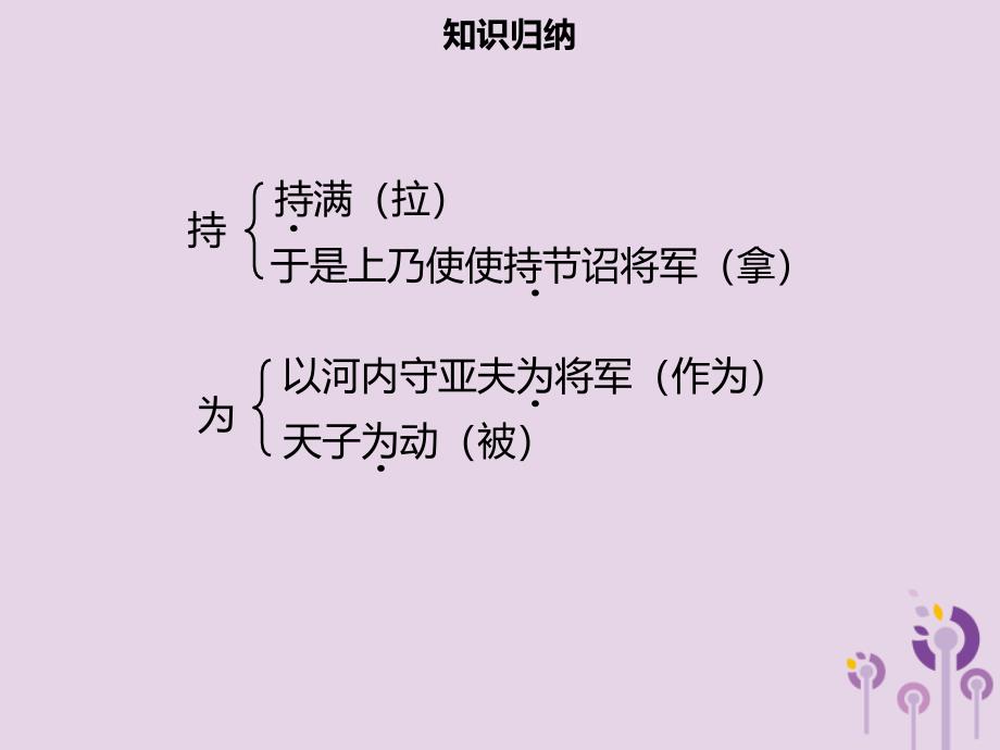 2018年秋季八年级语文上册 第六单元 第23课 周亚夫军细柳习题课件 新人教版_第4页