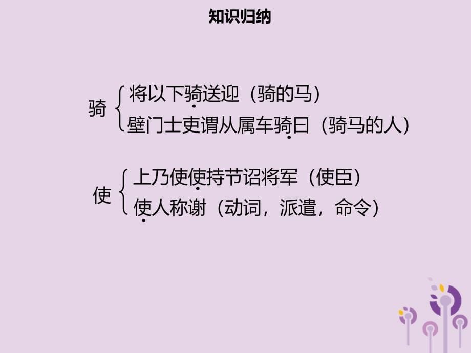 2018年秋季八年级语文上册 第六单元 第23课 周亚夫军细柳习题课件 新人教版_第5页