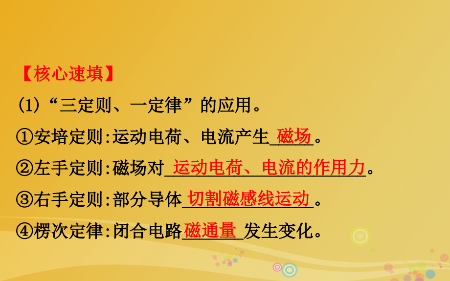 高三物理二轮复习第一篇专题攻略专题五电路和电磁感应第13讲电磁感应规律及其应用课件_第3页