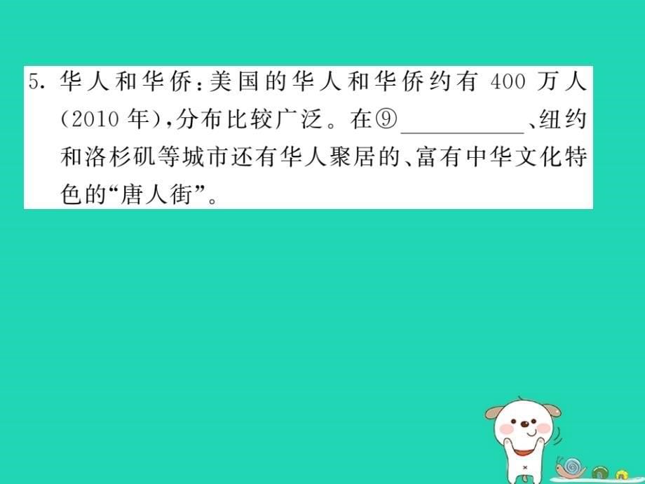 人教版通用2019中考地理一轮复习七下第九章西半球的国家知识梳理课件_第5页