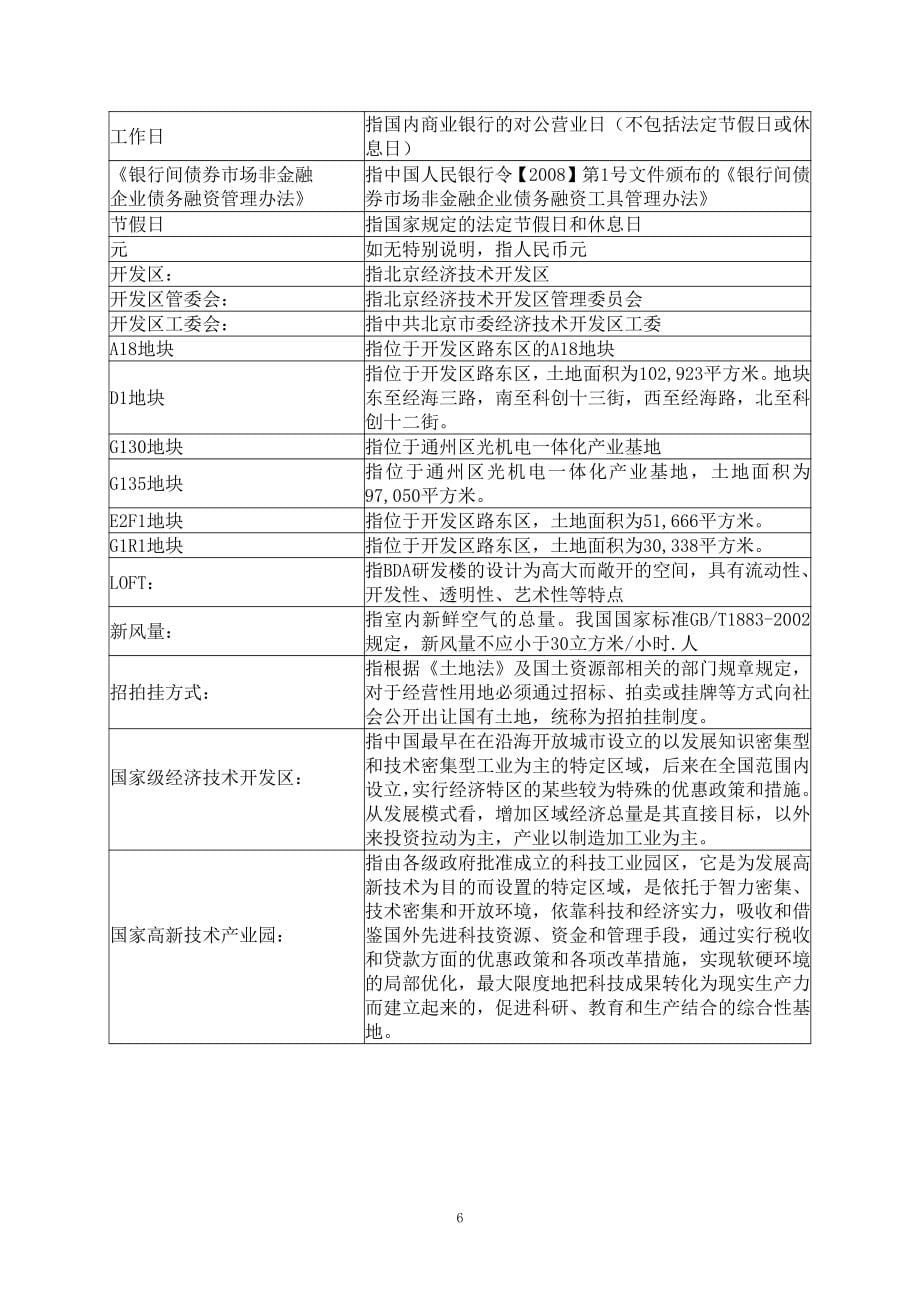 北京亦庄投资控股有限公司2018第一期中期票据募集说明书_第5页