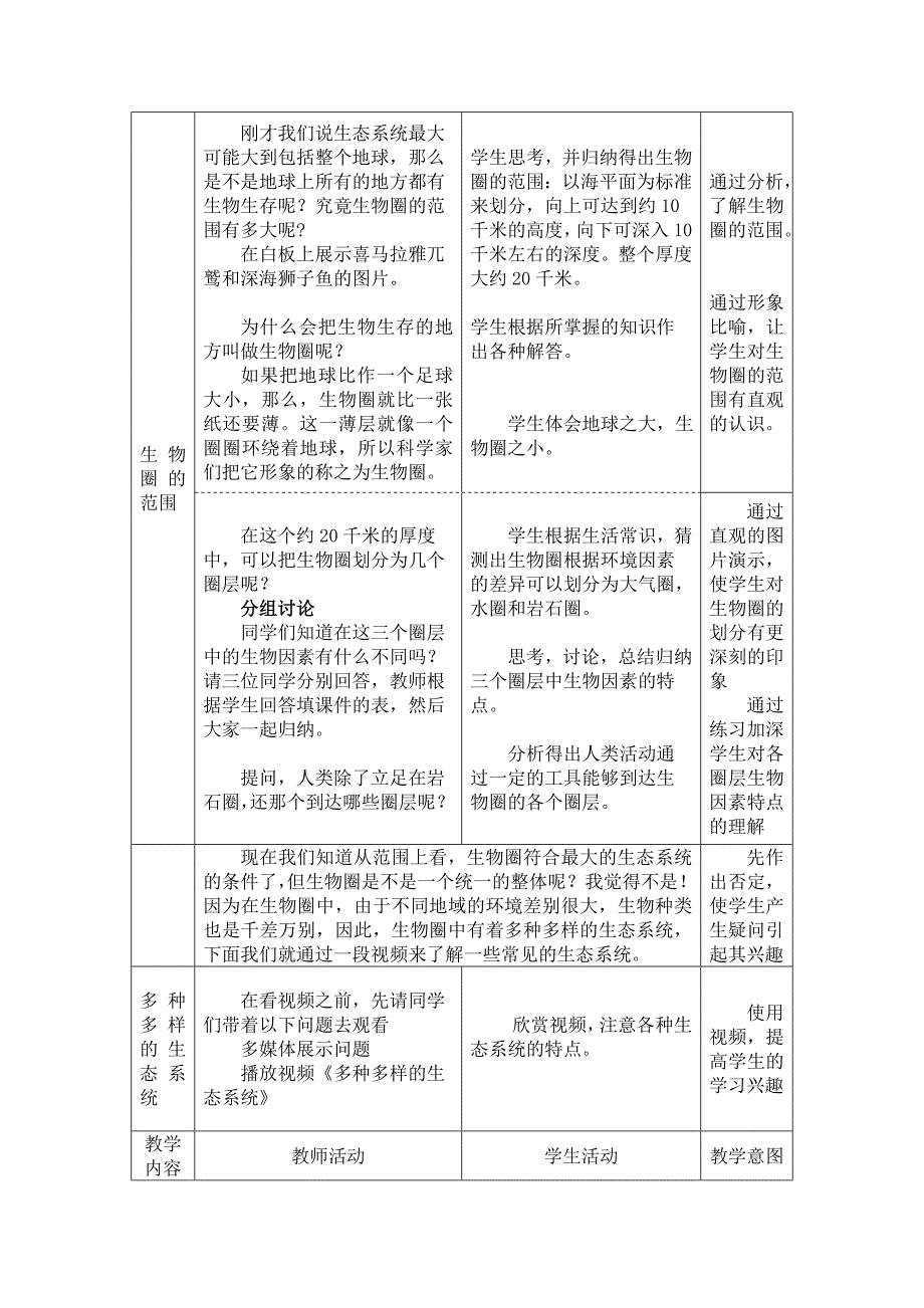 生物圈是最大的生态系统-教-案_第3页