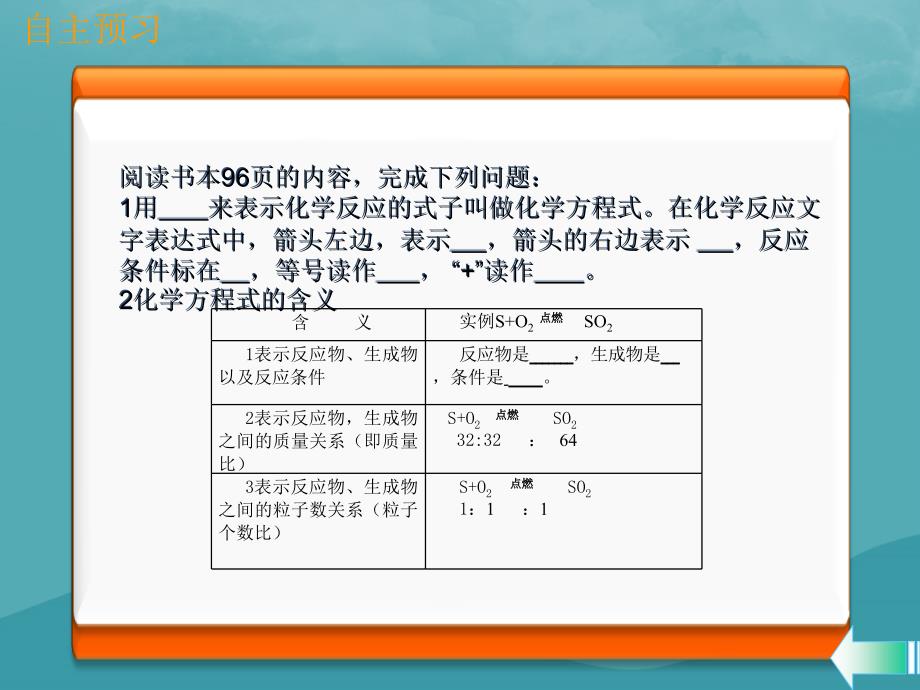 （全国通用版）2018-2019学年九年级化学上册 第五单元 化学方程式 课题1 质量守恒定律 第2课时 化学方程式课堂导学课件 （新版）新人教版_第4页