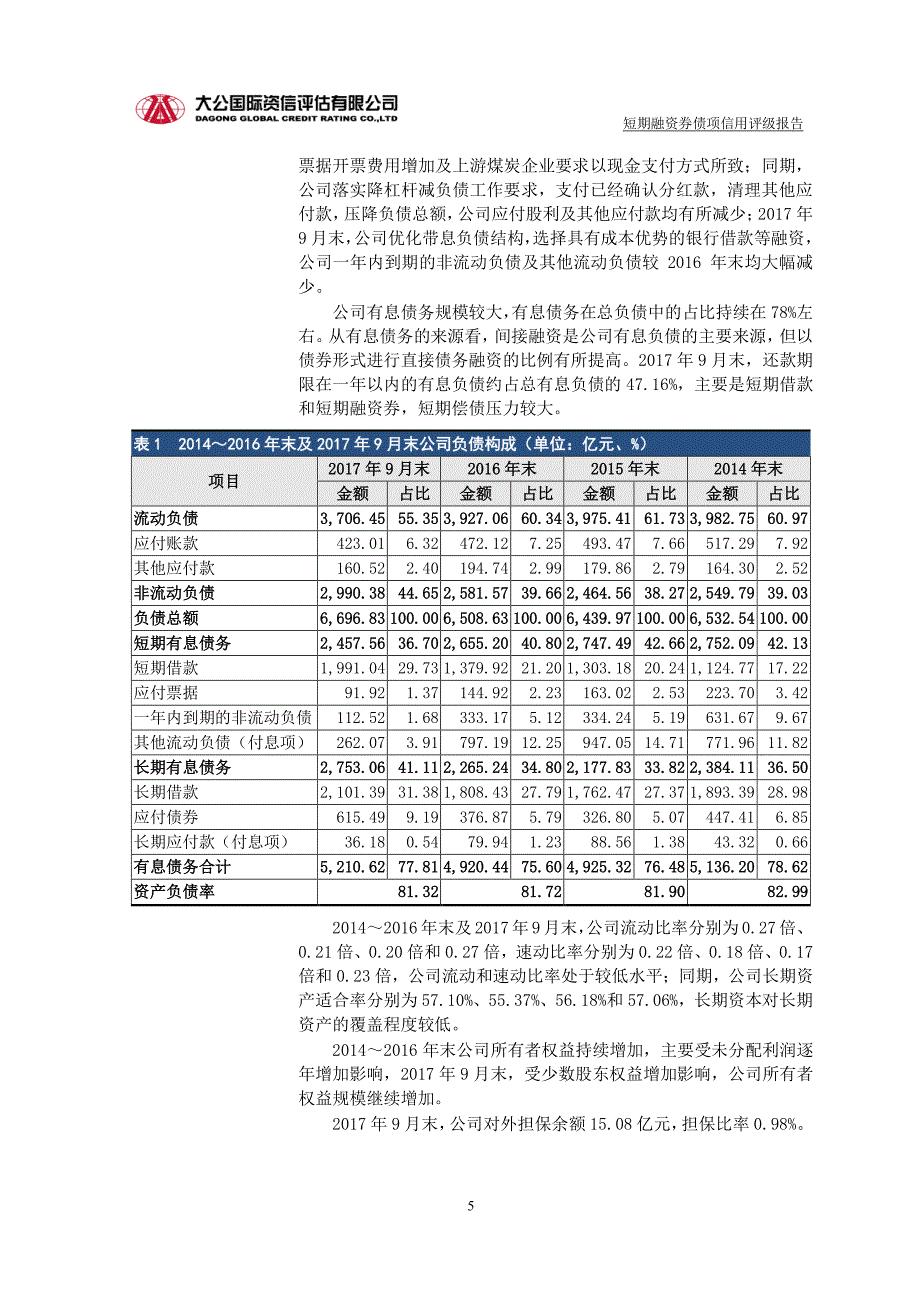 中国国电集团有限公司2018第二期短期融资券债项评级报告_第4页