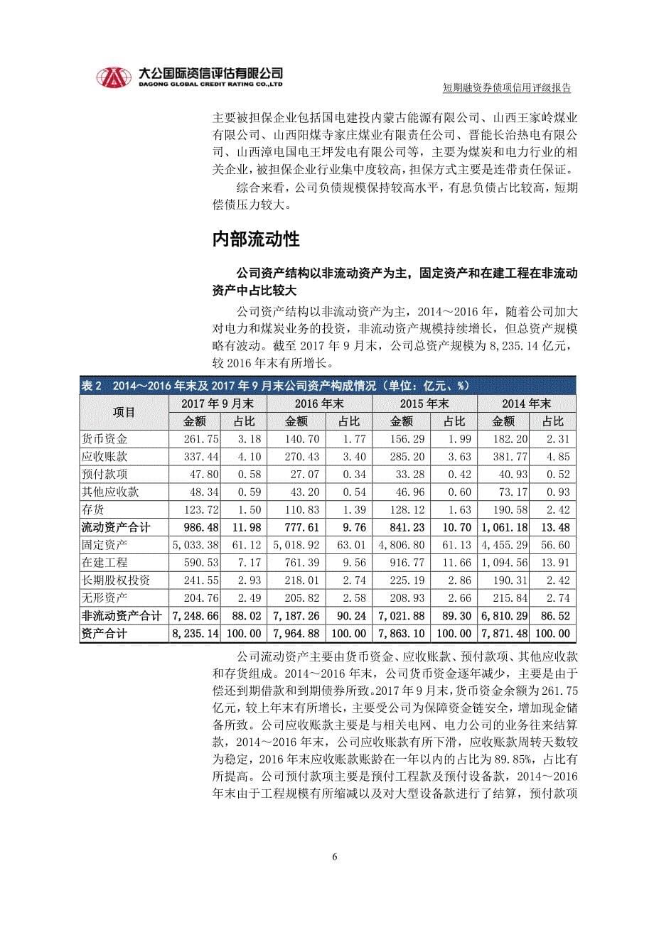 中国国电集团有限公司2018第二期短期融资券债项评级报告_第5页