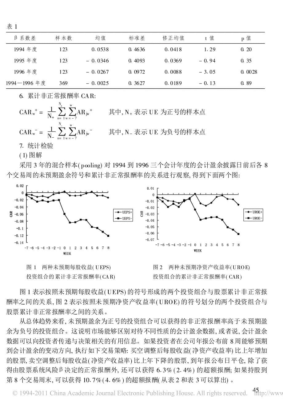 会计盈余披露的信息含量 来自上海股市的经验证据_第5页