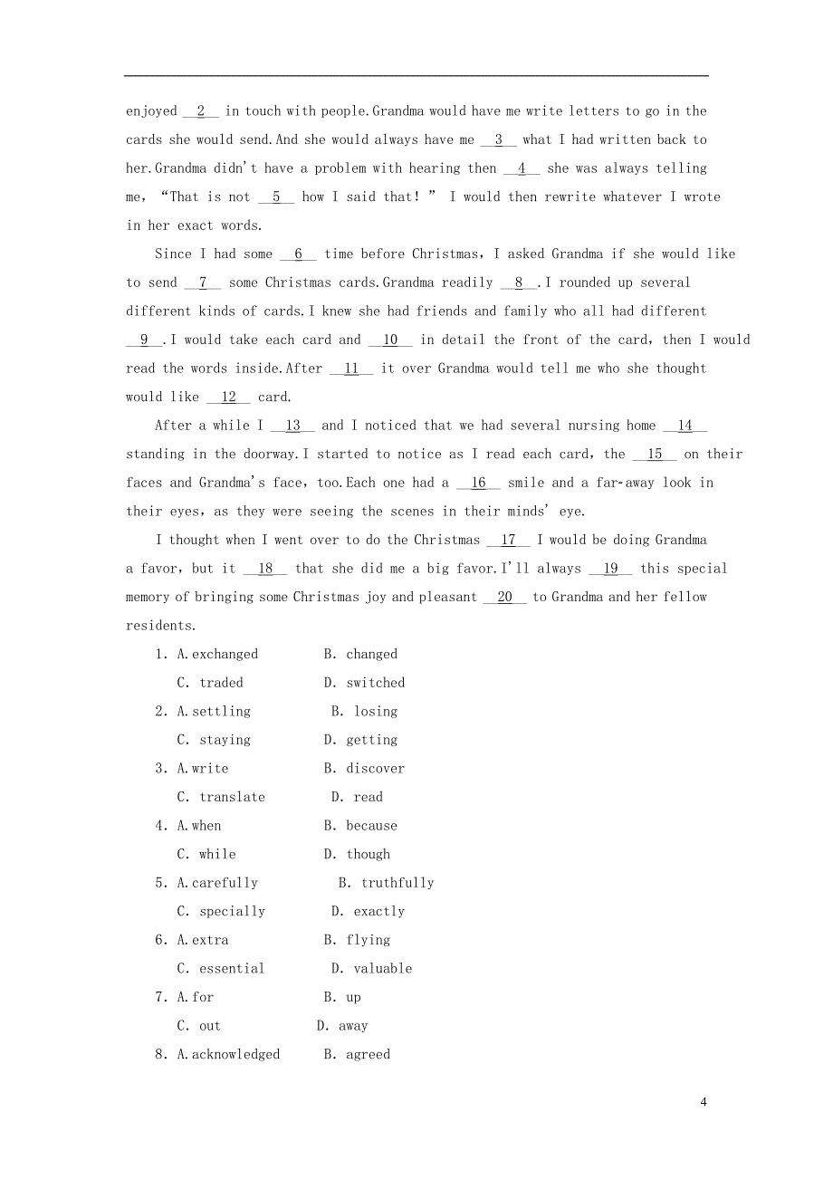 2019高考英语一轮基础达标练题unit5travellingabroad含解析新人教版选修_第4页