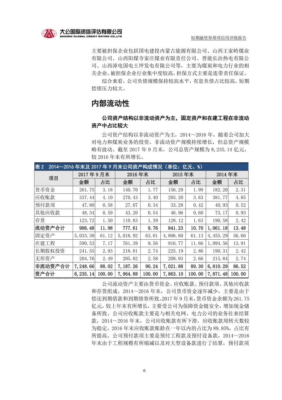 中国国电集团公司2018第一期短期融资券债项信用评级报告及跟踪评级安排_第5页
