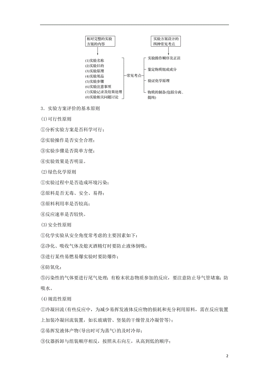 全国通用版2019版高考化学大一轮复习第十章化学实验基础及探究学案九化学实验方案的设计与评价学案_第2页
