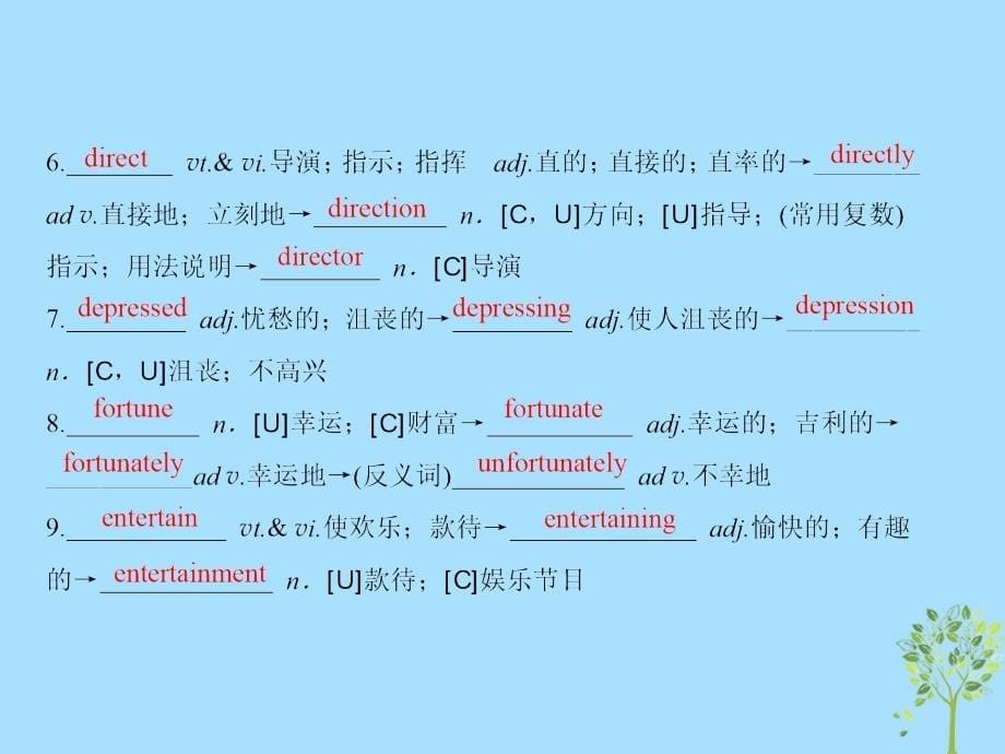 2019版高考英语一轮复习 第一部分 教材复习 unit 3 ataste of english humour课件 新人教版必修4_第5页