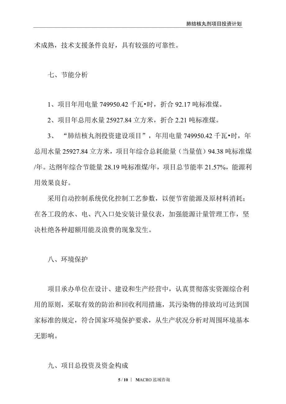 肺结核丸剂项目投资计划_第5页