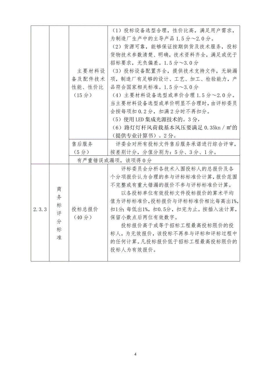 太阳能路灯招标文件_城乡园林规划_工程科技_专业资料_第4页