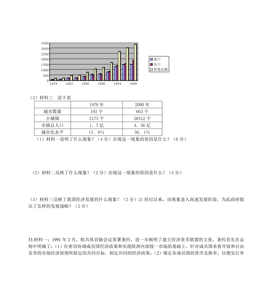 日照市高一历史必修ⅱ期末考试模拟试题(一)_第4页