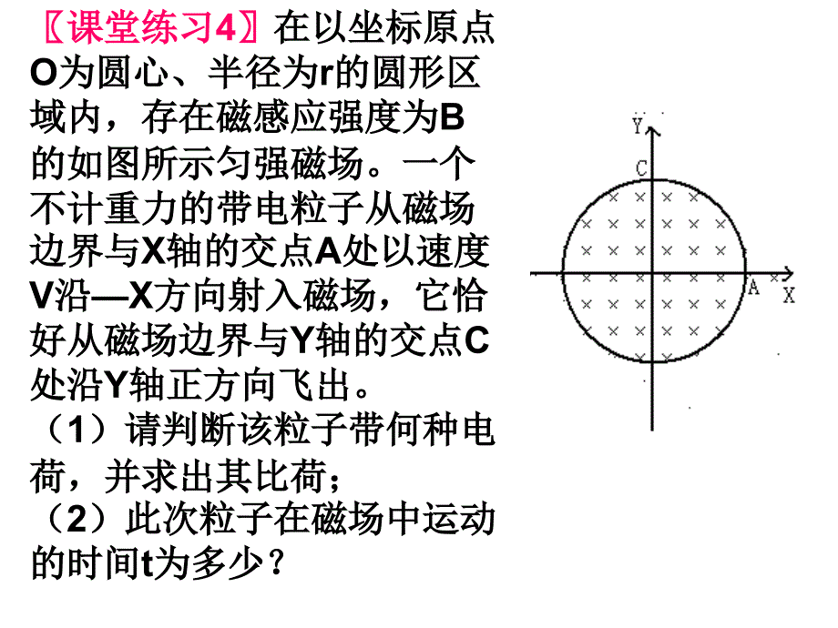 高二物理带电粒子在圆磁场中运动典型例题_第2页