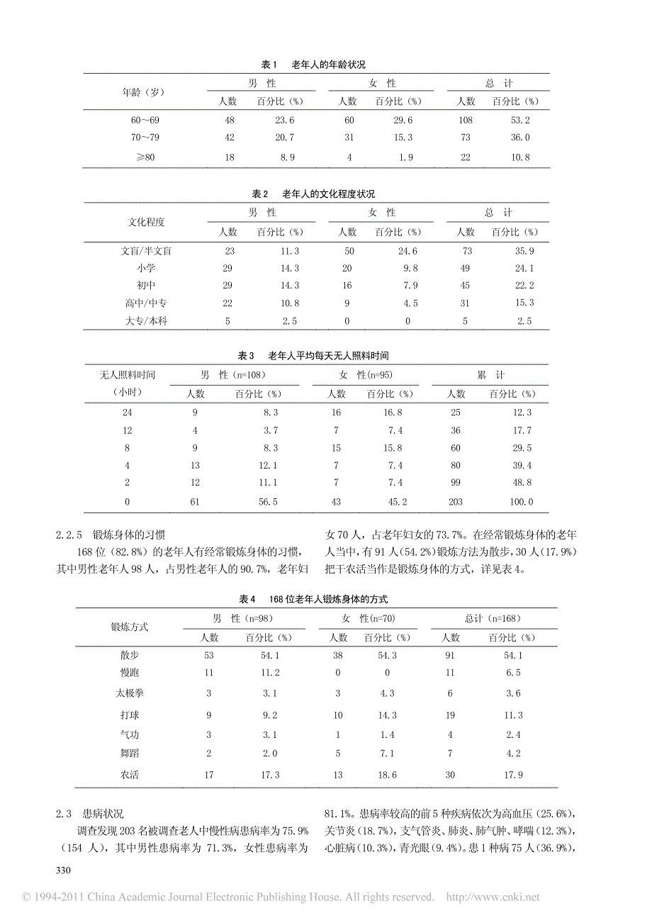 云南曲靖地区老年人生活与健康状况调查_第2页