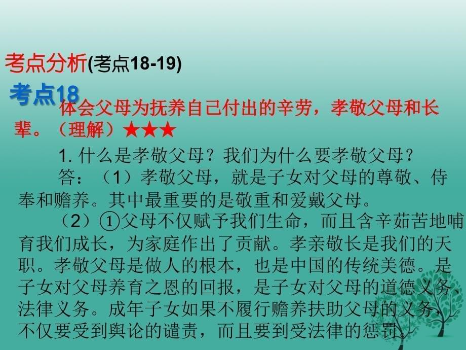 中考政治总复习第二部分第四单元尊敬师长团结同学课件_第5页