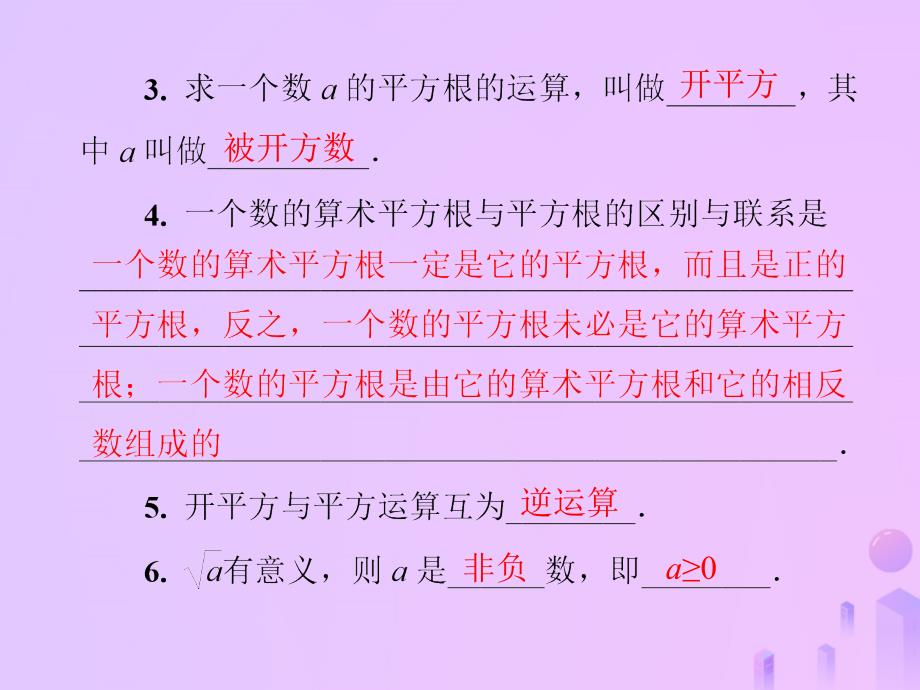 2018年秋季八年级数学上册第二章实数2.2平方根第2课时平方根的概念及其开平方运算导学课件新版北师大版_第3页