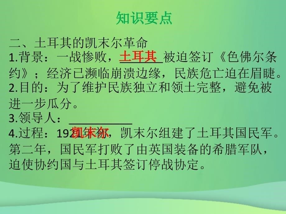 九年级历史下册第三单元第一次世界大战和战后初期的世界第12课亚洲殖民地人民的抗争导学课件新人教版_第5页