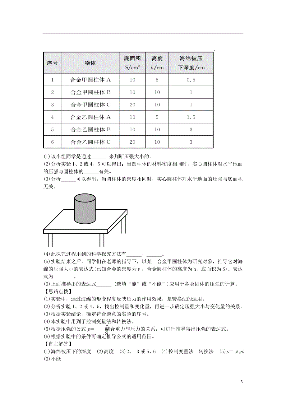 中考物理总复习第八章压强_第3页