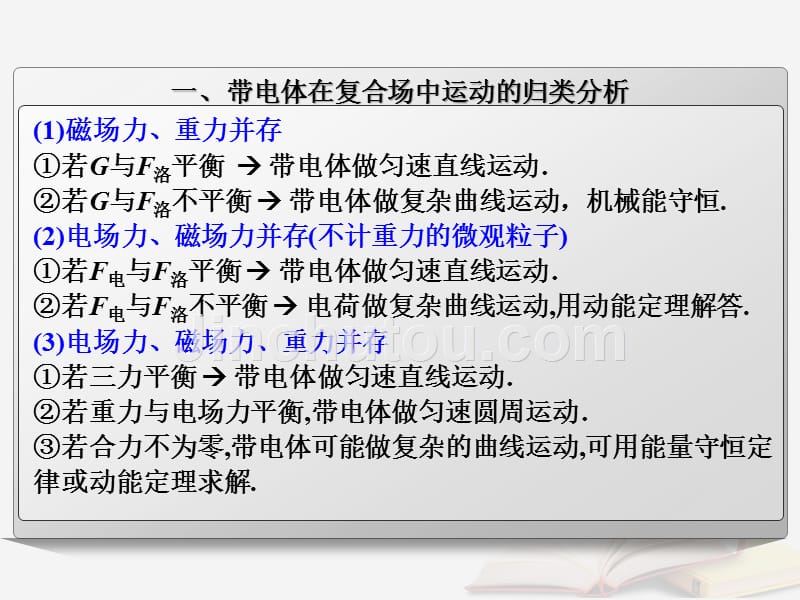 2018年高考物理一轮总复习第八章磁场第4节课时3带电粒子在复合场中的运动：带电粒子在叠加场中的运动问题课件鲁科版_第4页