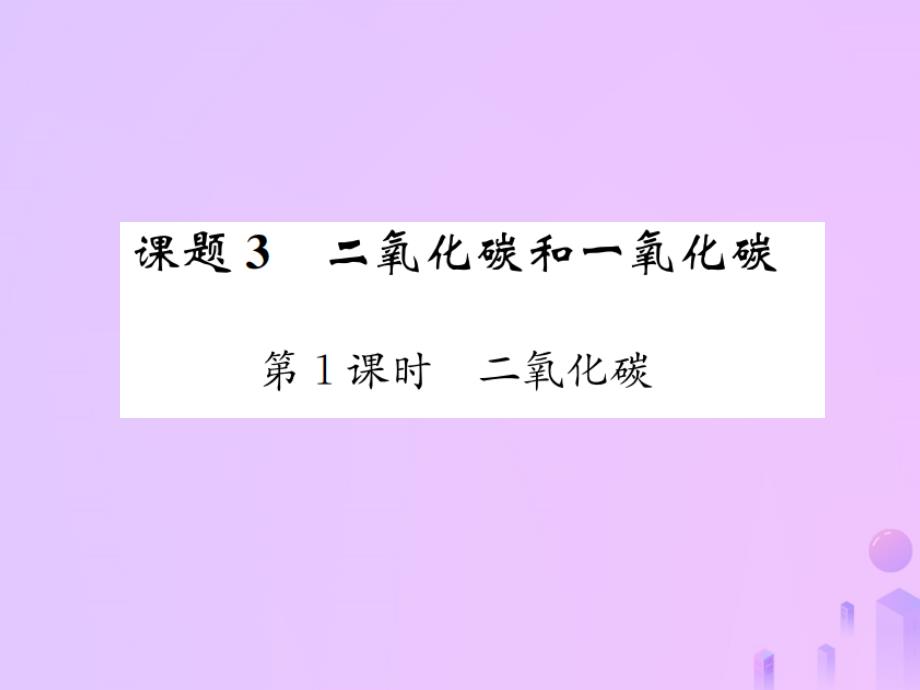 河南专版2018_2019版九年级化学上册第六单元碳和碳的氧化物课题3第1课时二氧化碳增分课练习题课件新版新人教版_第1页