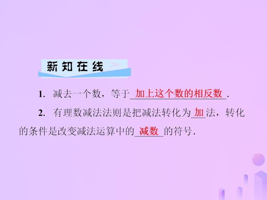 2018年秋七年级数学上册第2章有理数2.7有理数的减法课件新版华东师大版20181017191_第2页