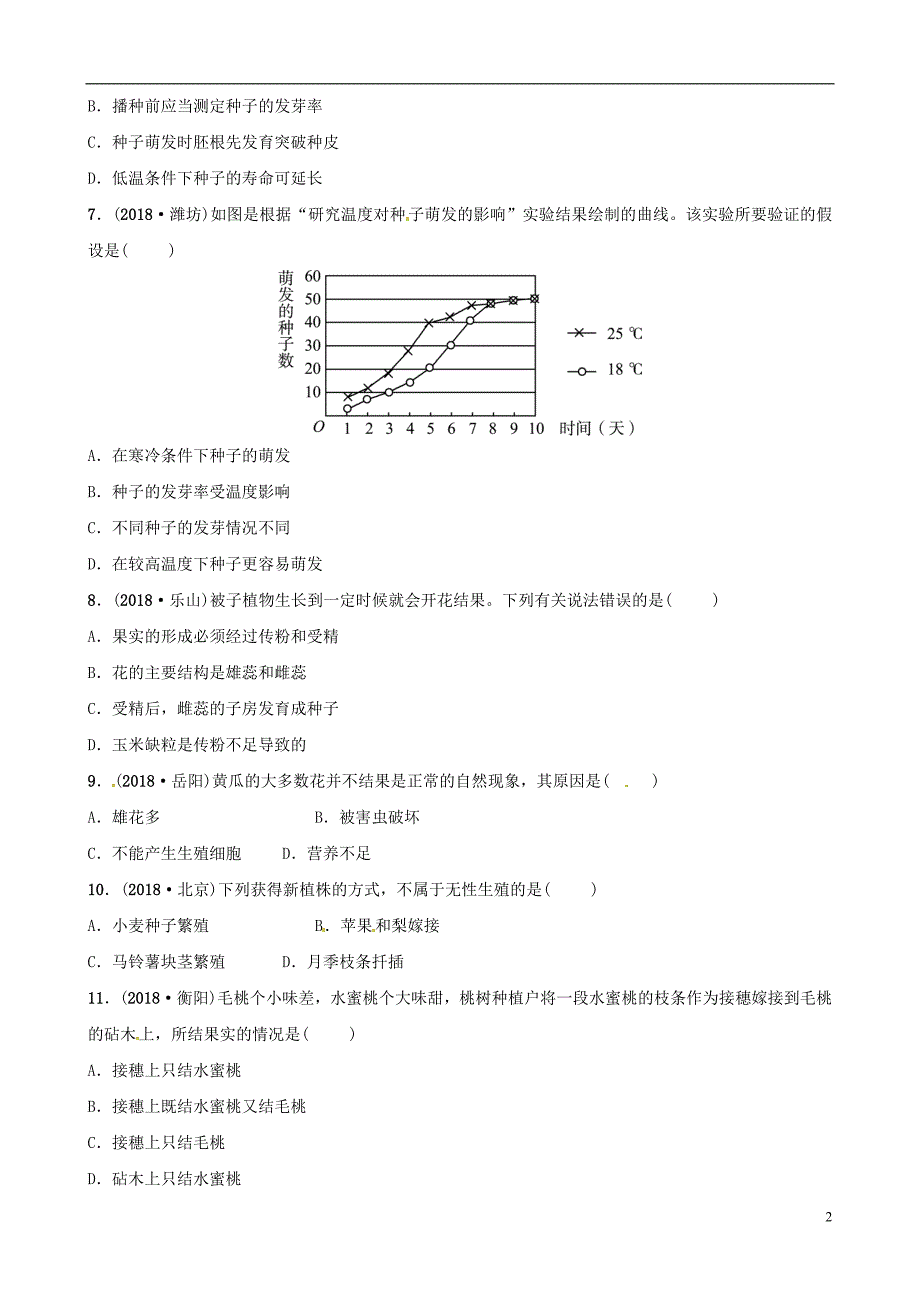 东营专版2019年中考生物专题七专题演练_第2页