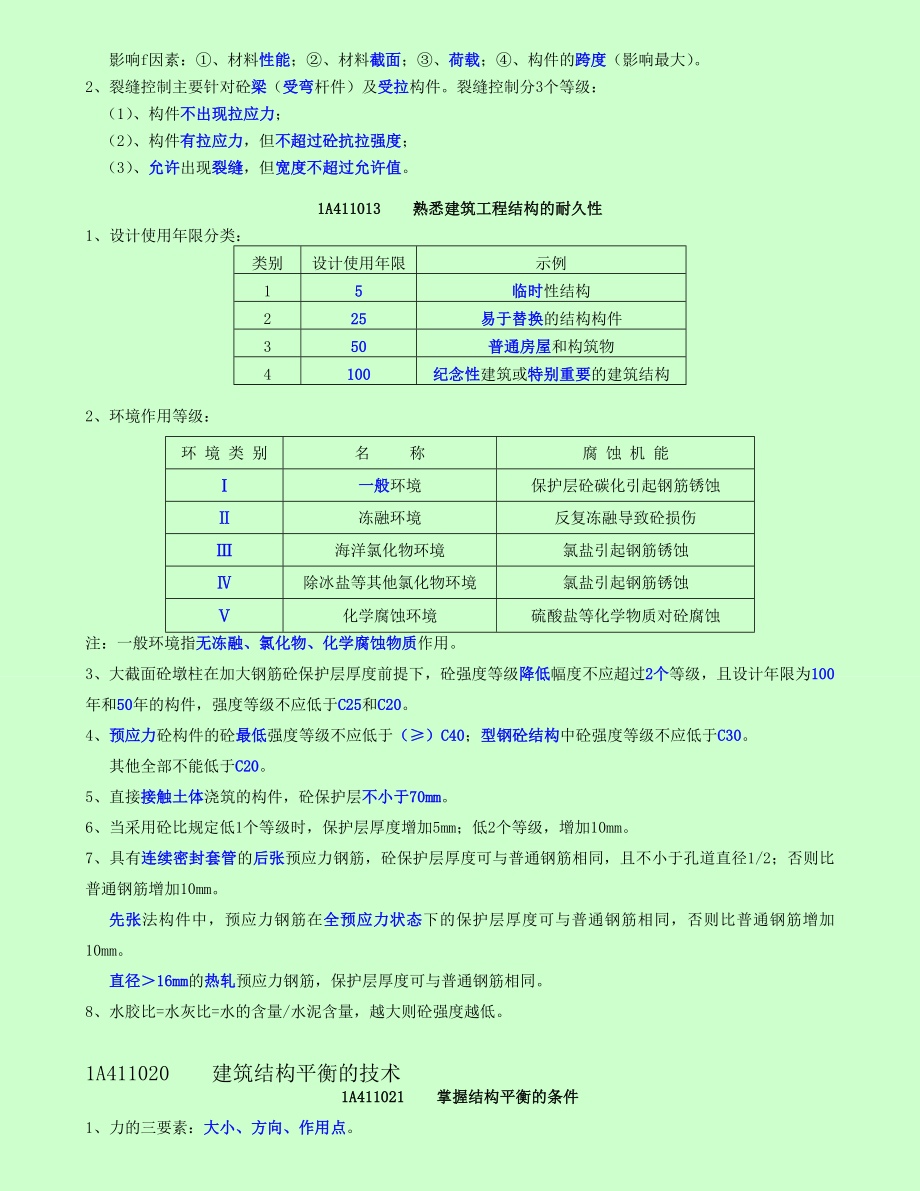 备考2016一级建造师考试-建筑工程管理与实务-个人学习笔记精编_第2页