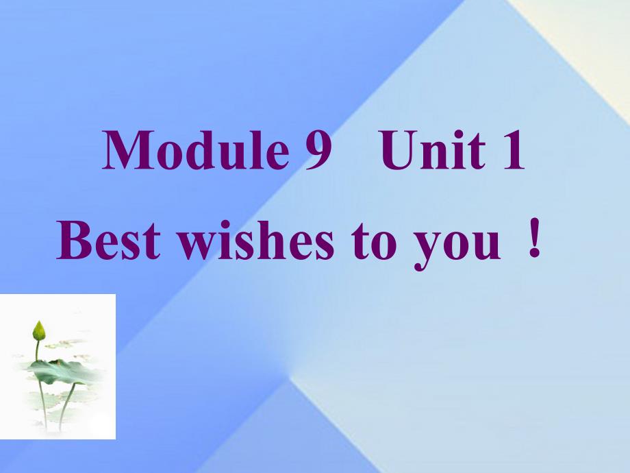 2016春六年级英语下册 module 9 unit 1《best wishes to you》课件3 （新版）外研版（一起）_第3页