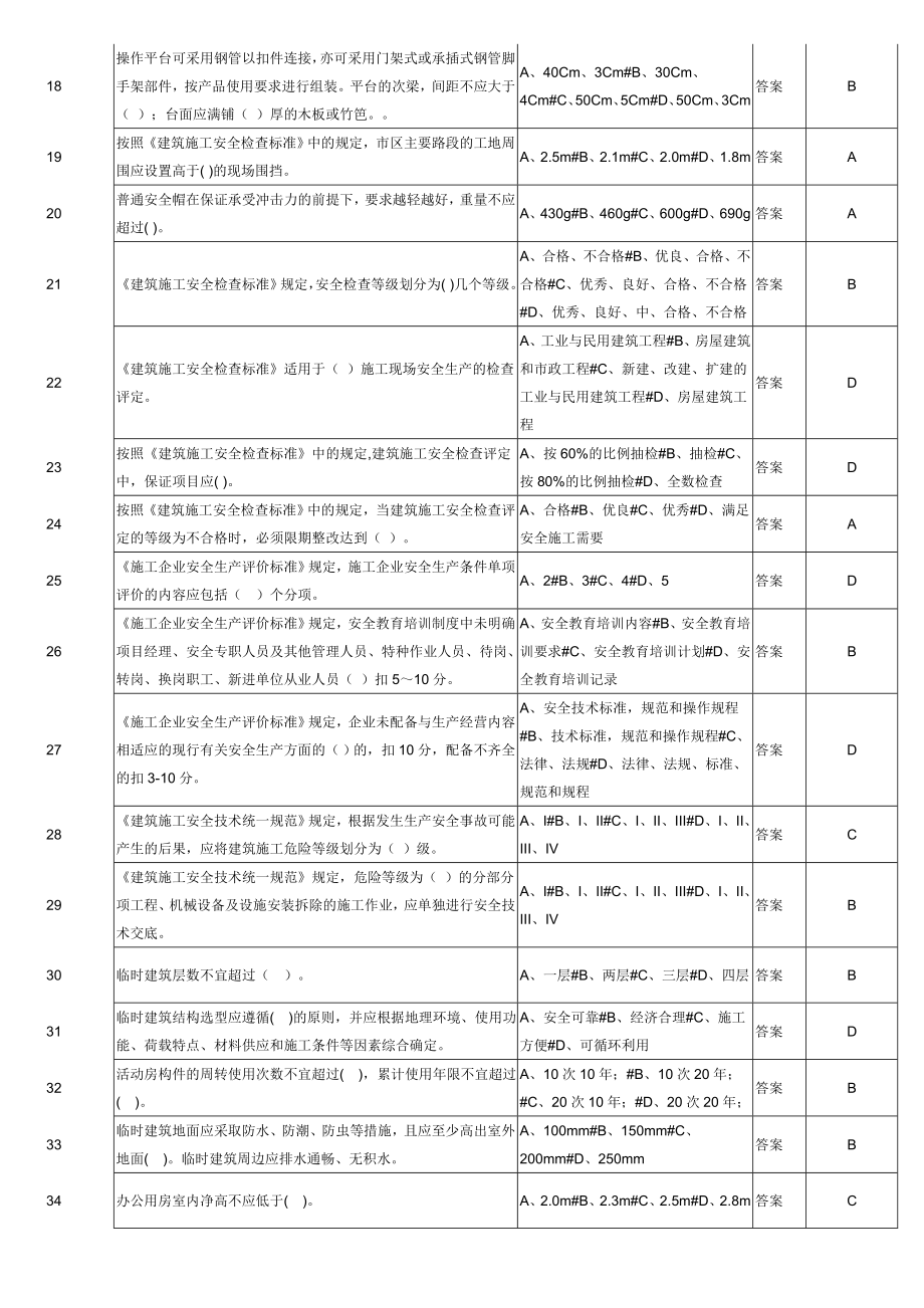 2018年三类人员考试题库含答案_第2页